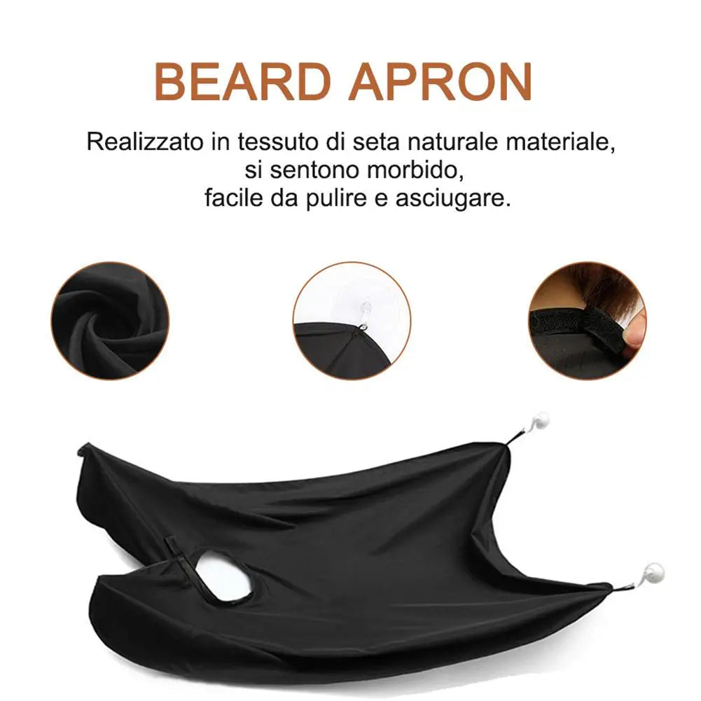 Men's Beard Kit (Styling Tool, Apron, & Balm) 9 Piece Set