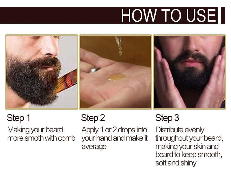 Men's Beard Growth Oil Kit