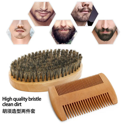 Soft Boar Bristle Wood Brush