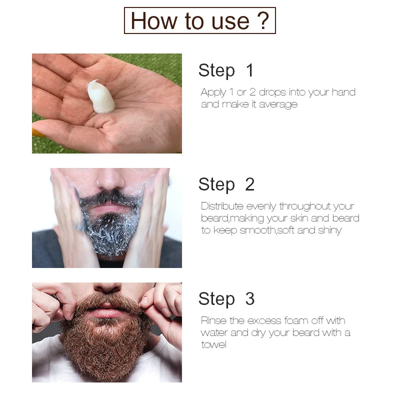 Men's Beard Growth Oil Kit