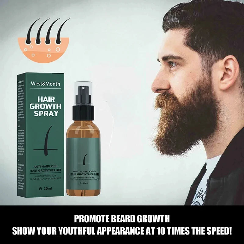 100% Natural Growth Oil Beard Growth Kit (30ml)