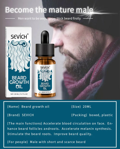 Men's Beard Growth Oil Kit