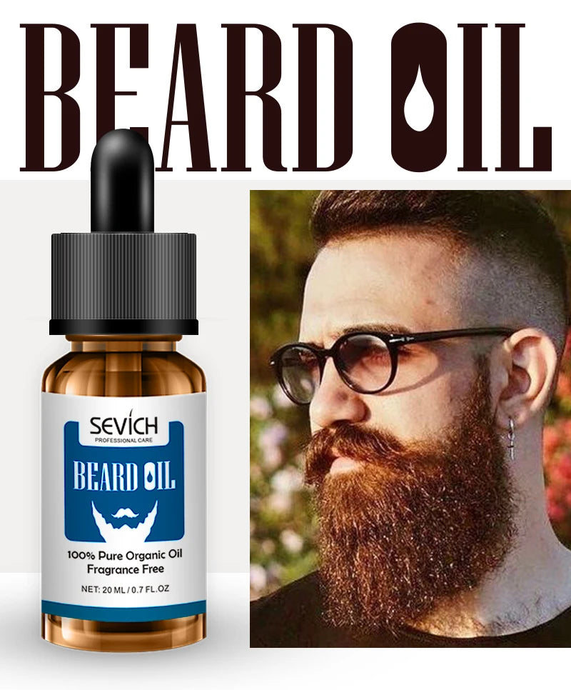 Men's Beard Growth Oil Kit