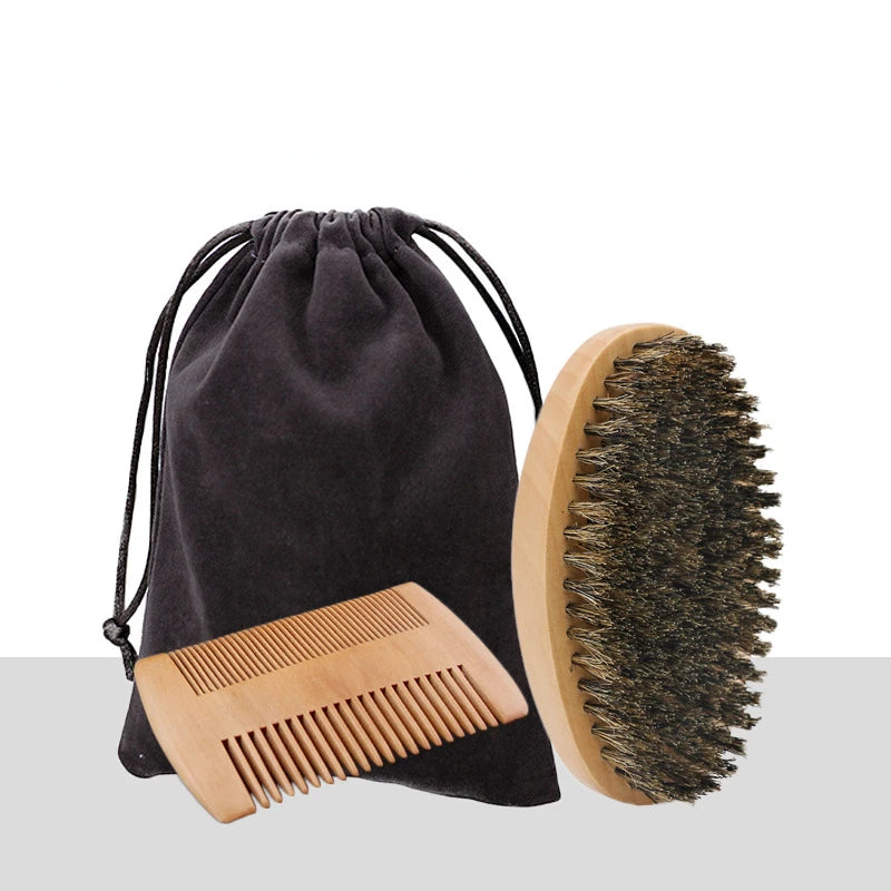 Soft Boar Bristle Wood Brush