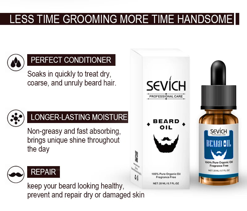 Men's Beard Growth Oil Kit