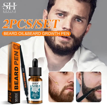 Men's Beard Growth Oil Kit