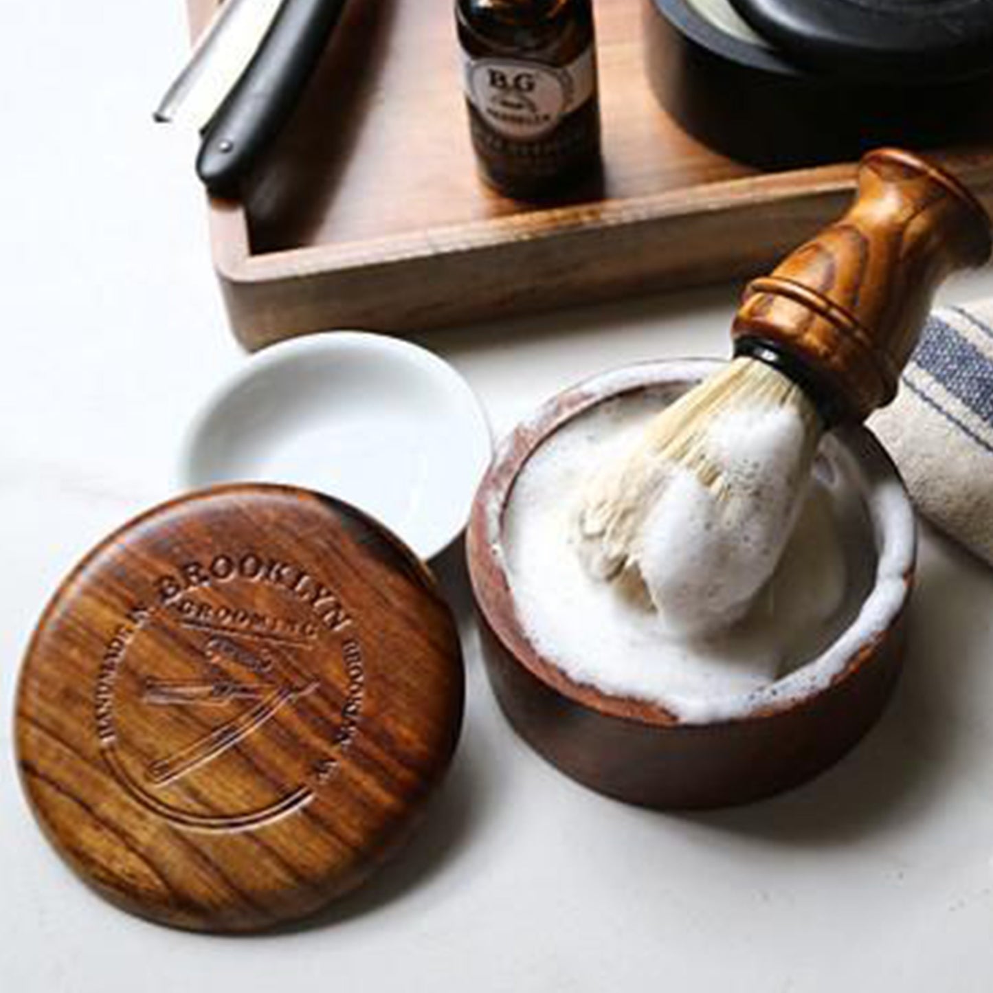 Wood Shaving Bowl - Dark Oak